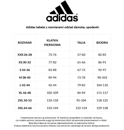 sizeer adidas damskie|adidas damskie rozmiary.